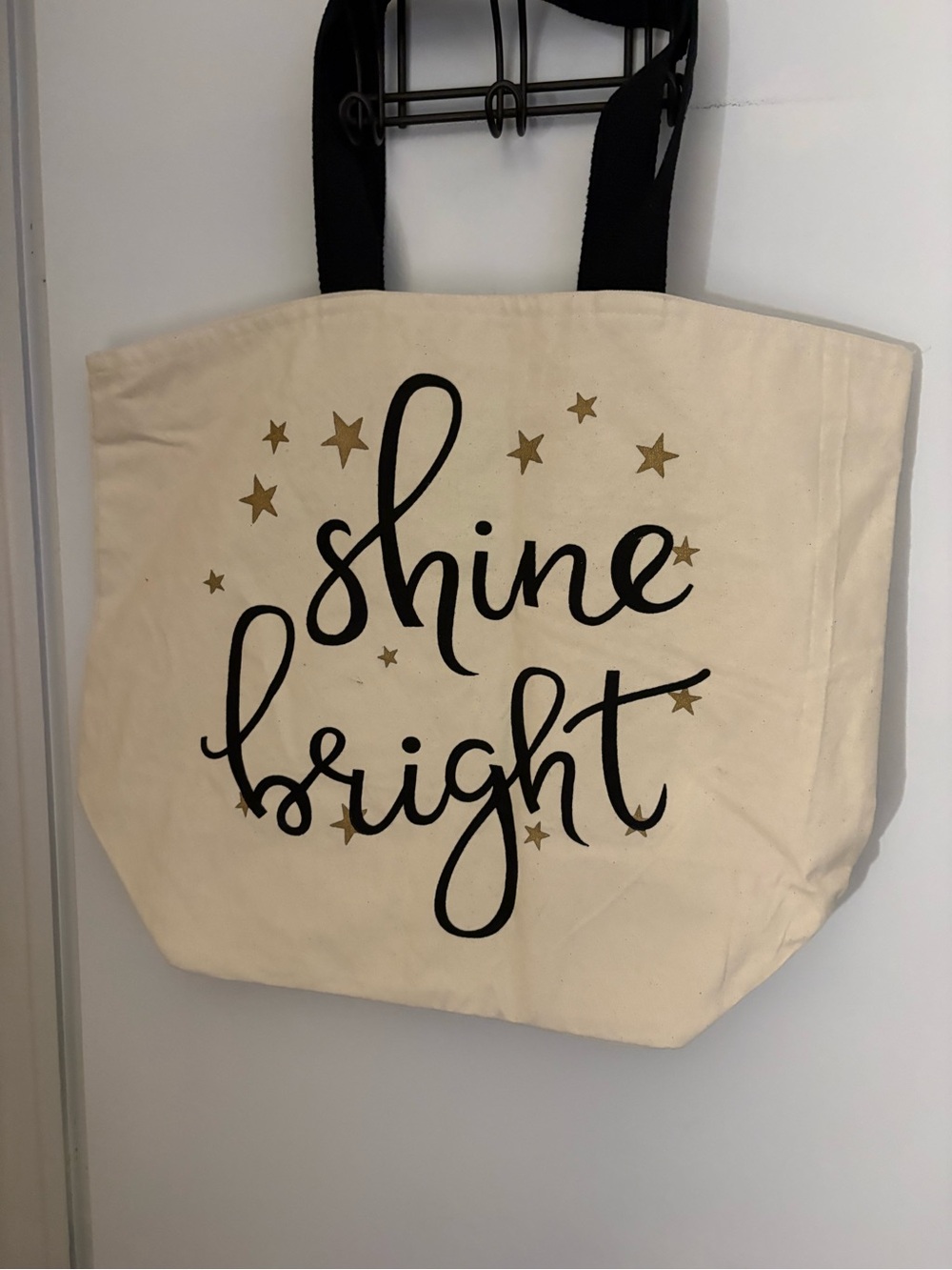 Believe cotton canvas tote bag